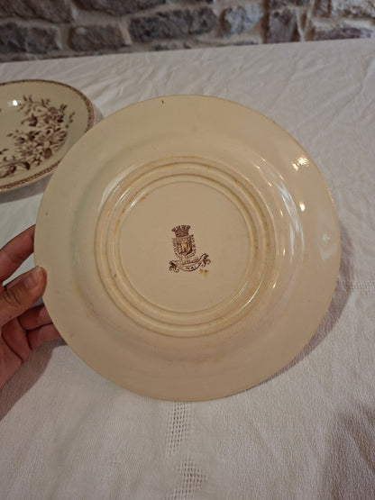 Lot de 8 assiettes plates de la Manufacture de Gien – Modèle Mai (2)