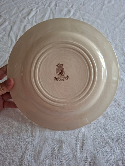 Assiette plate de la Manufacture de Gien – Modèle Mai