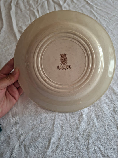 Lot de 4 assiettes plates de la Manufacture de Gien – Modèle Mai