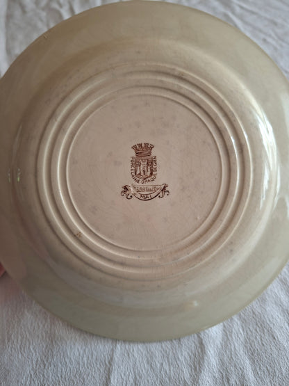 Lot de 4 assiettes plates de la Manufacture de Gien – Modèle Mai