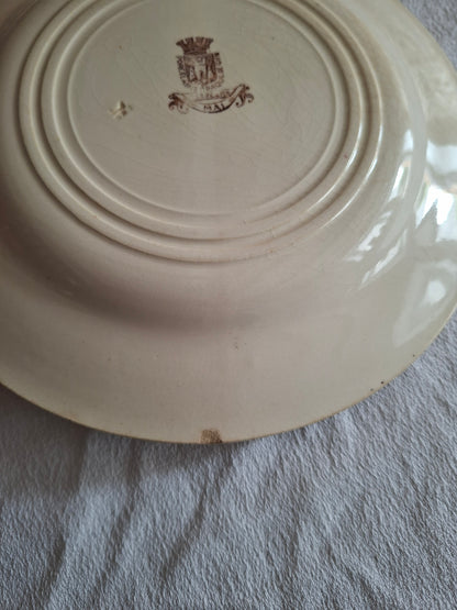 Lot de 4 assiettes plates de la Manufacture de Gien – Modèle Mai