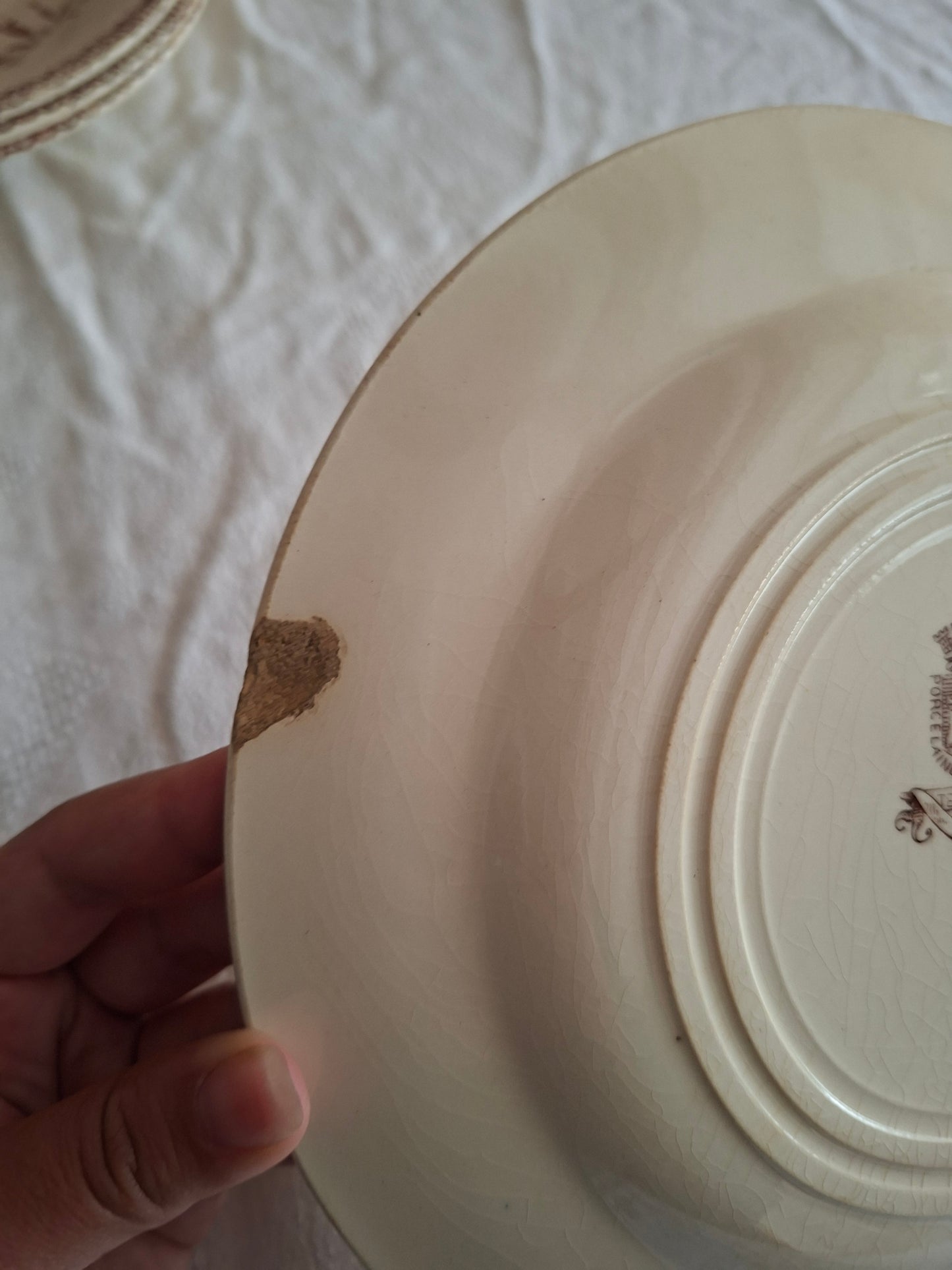 Lot de 4 assiettes plates de la Manufacture de Gien – Modèle Mai