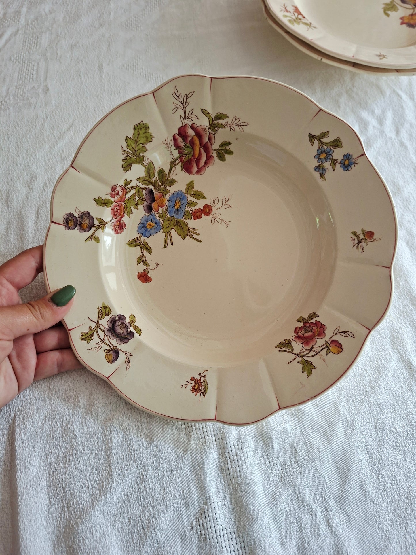 Lot de 6 assiettes creuses Longchamp