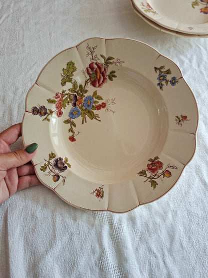 Lot de 6 assiettes creuses Longchamp