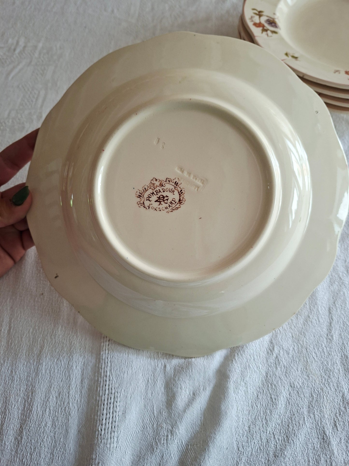 Lot de 6 assiettes creuses Longchamp