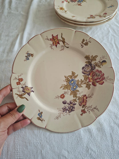 Lot de 6 assiettes à dessert Longchamp (2)