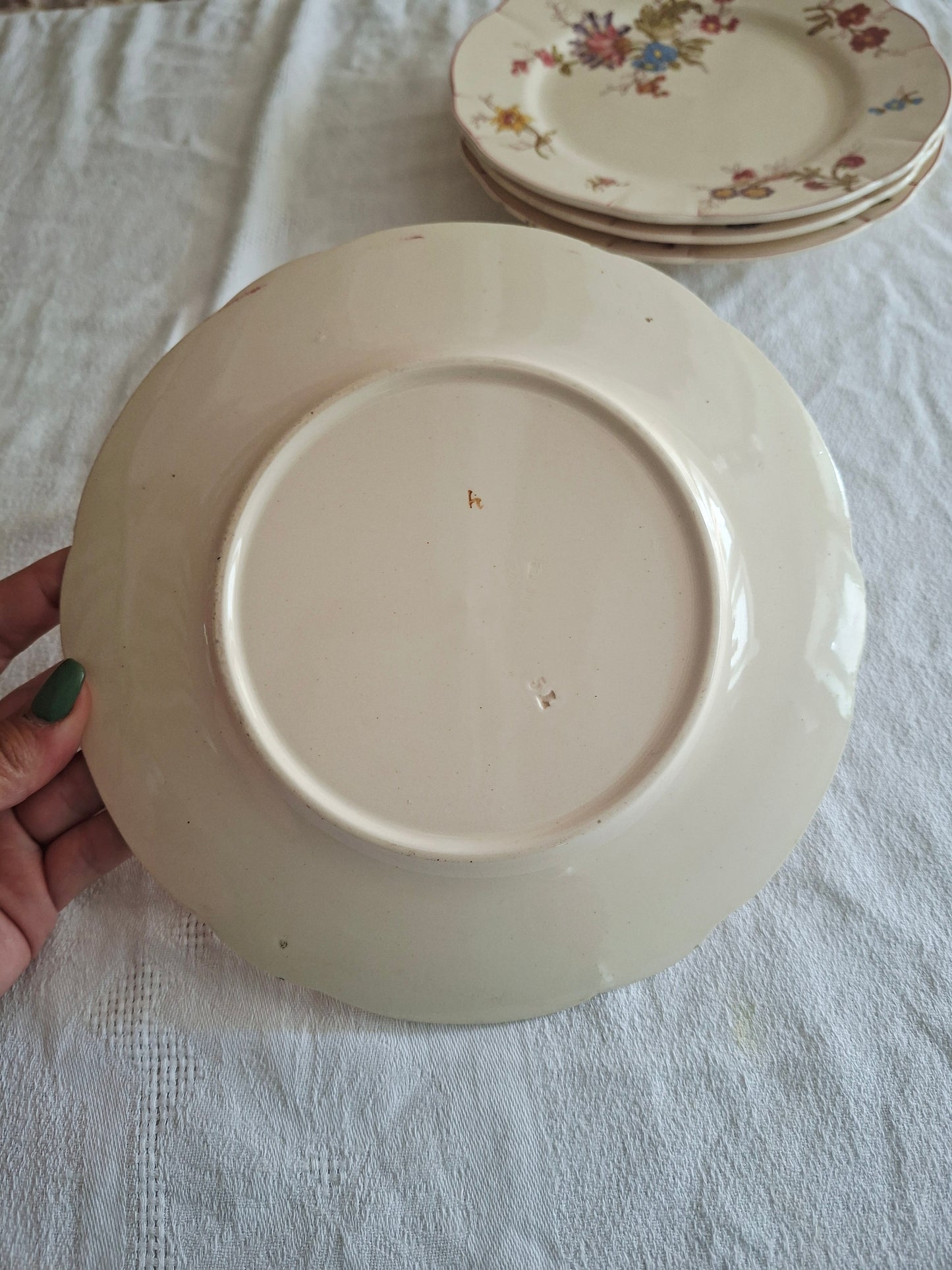 Lot de 6 assiettes à dessert Longchamp (2)