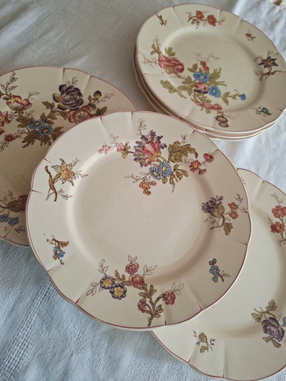 Lot de 6 assiettes à dessert Longchamp (1)