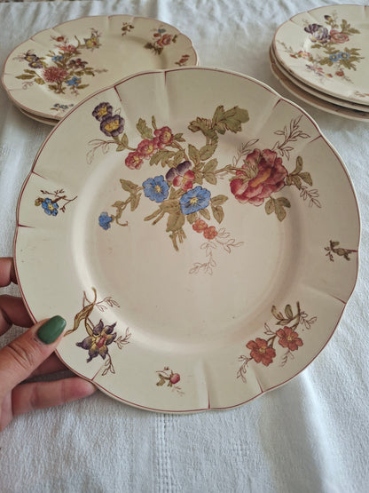 Lot de 6 assiettes à dessert Longchamp (1)