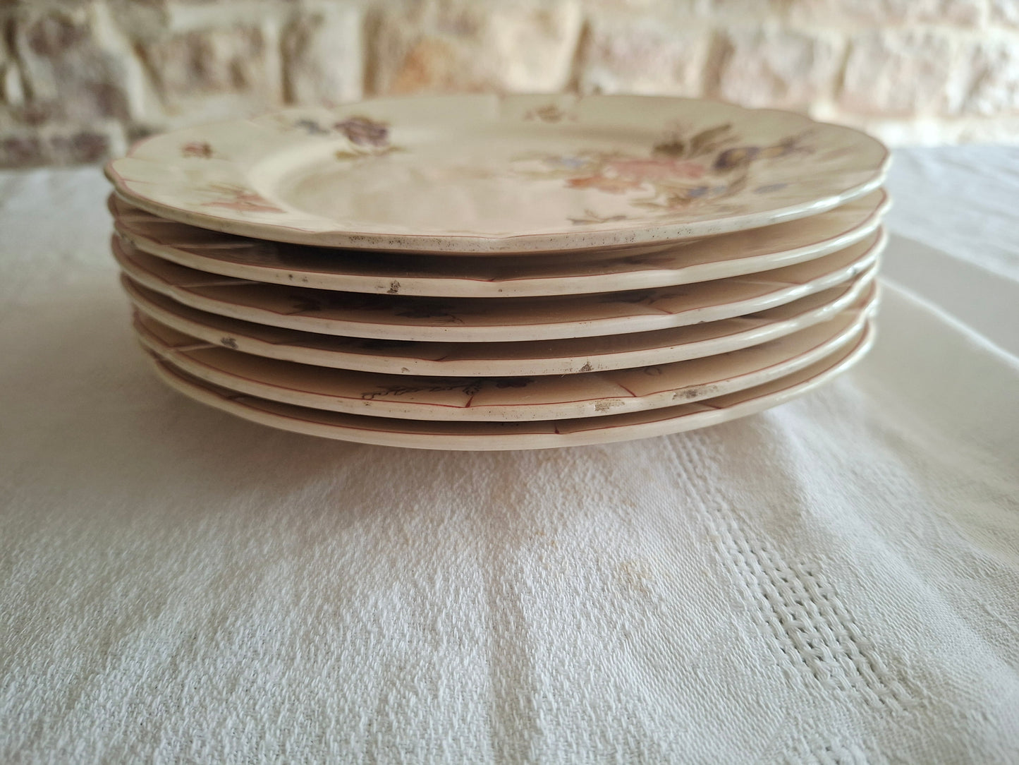 Lot de 6 assiettes à dessert Longchamp (1)