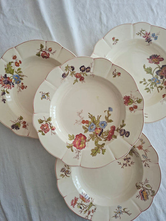 Lot de 4 assiettes creuses Longchamp