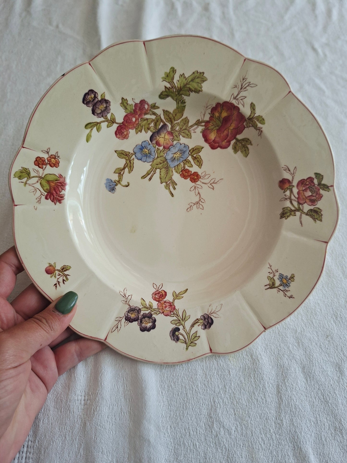 Lot de 4 assiettes creuses Longchamp