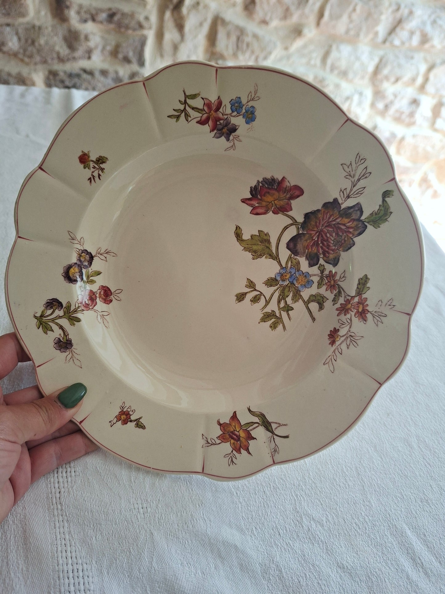 Lot de 4 assiettes creuses Longchamp