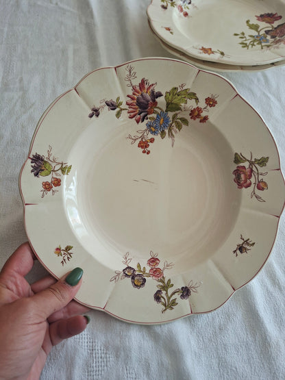 Lot de 4 assiettes creuses Longchamp