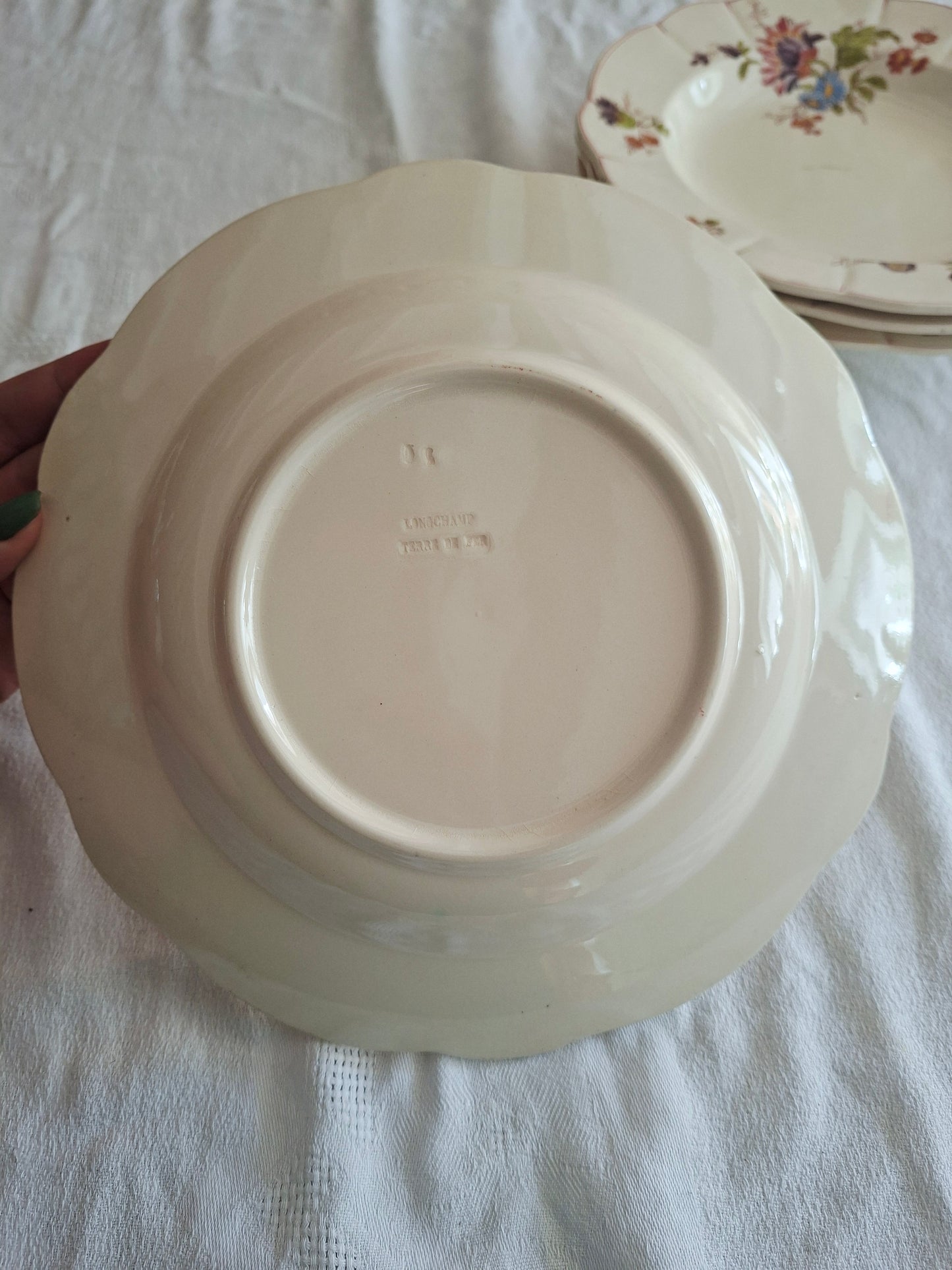 Lot de 4 assiettes creuses Longchamp