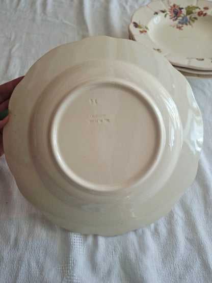Lot de 4 assiettes creuses Longchamp