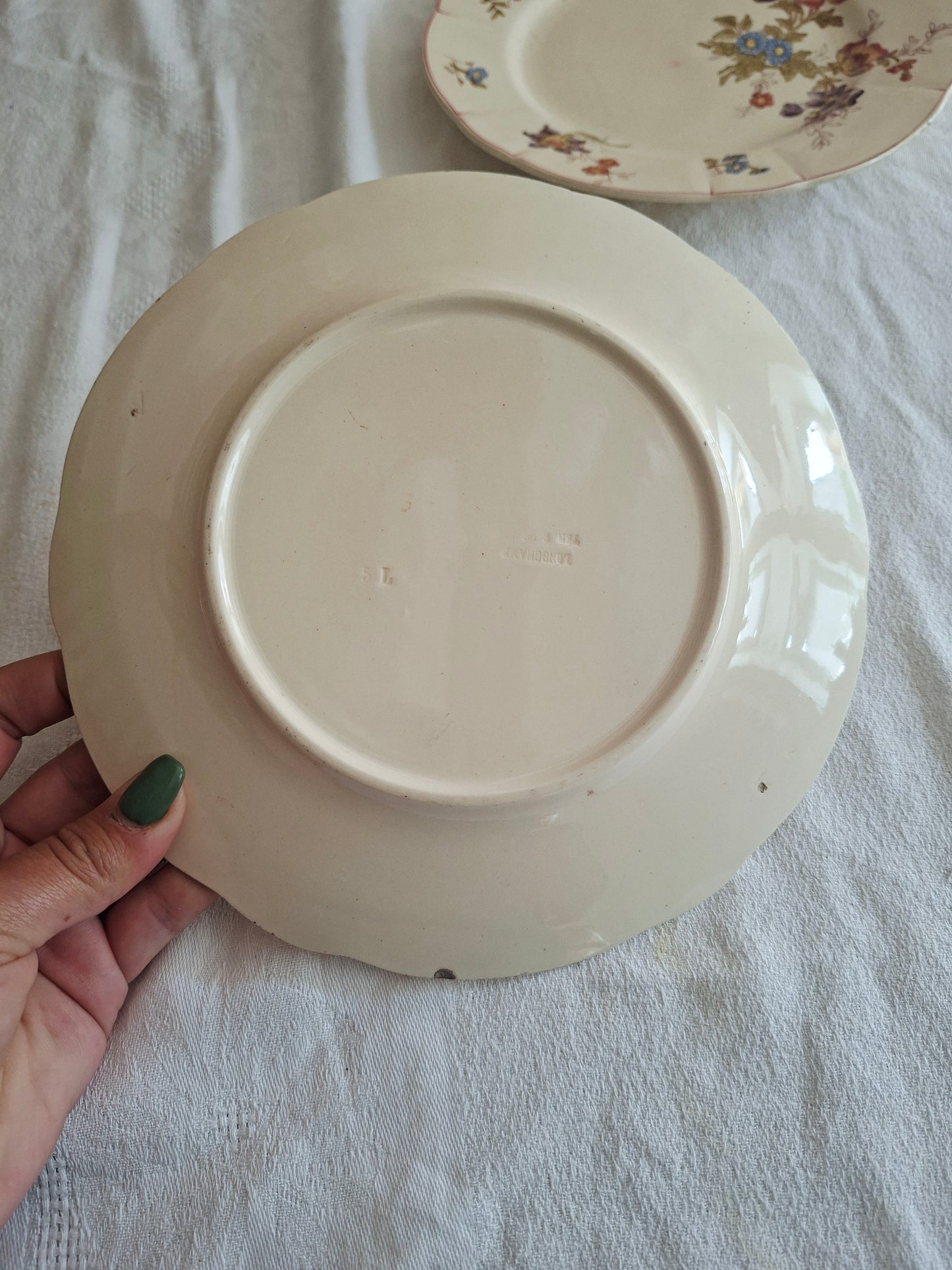 Lot de 4 assiettes à dessert Longchamp