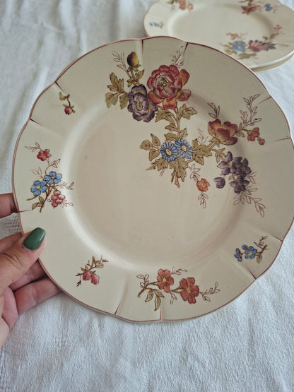 Lot de 4 assiettes à dessert Longchamp