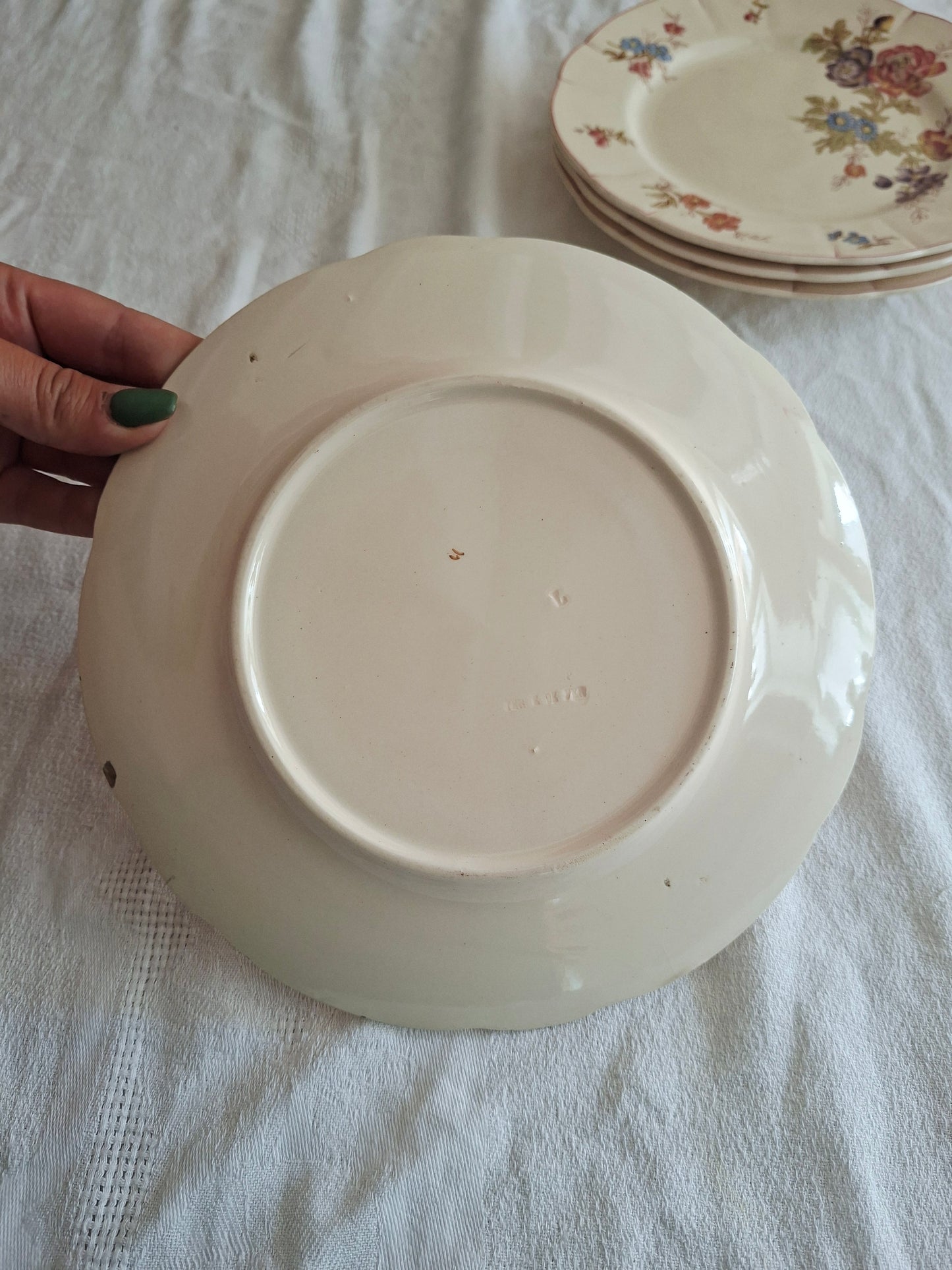 Lot de 4 assiettes à dessert Longchamp