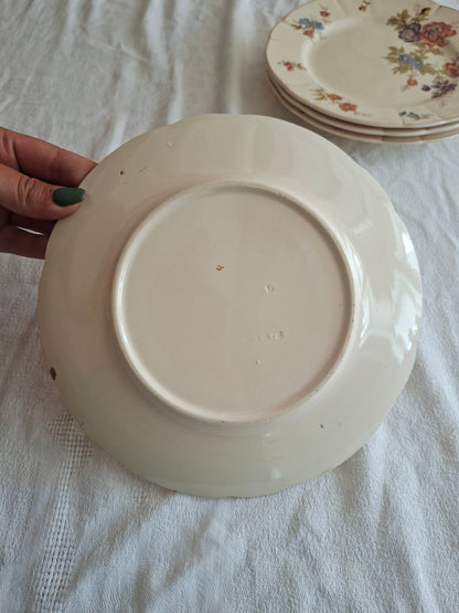 Lot de 4 assiettes à dessert Longchamp
