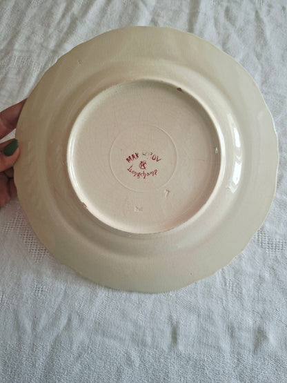 6 assiettes plates  longchamp terre de fer(1)