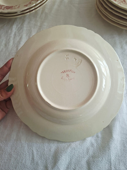 4 assiettes creuses Longchamp terre de fer