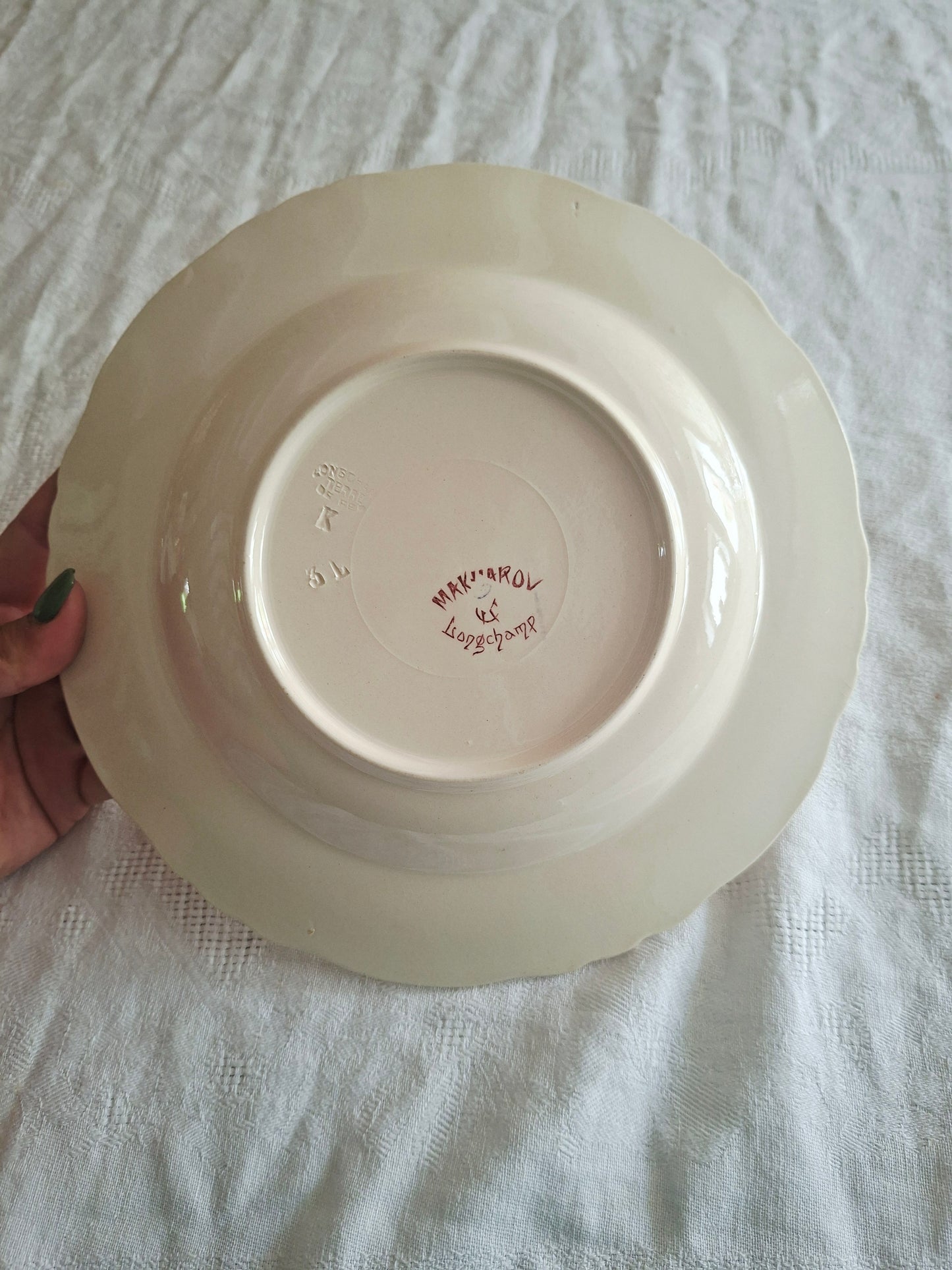 6 assiettes creuses Longchamp terre de fer