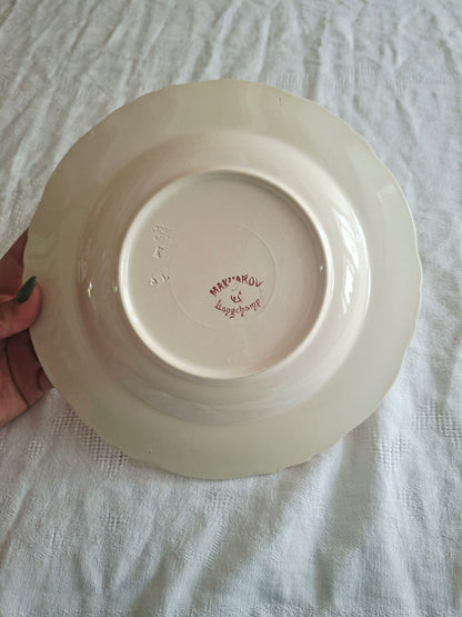 6 assiettes creuses Longchamp terre de fer