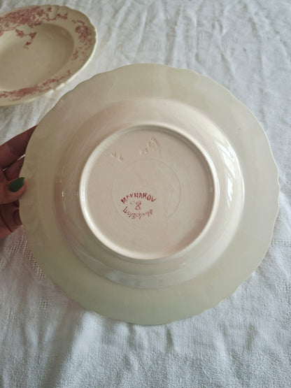 6 assiettes creuses Longchamp terre de fer