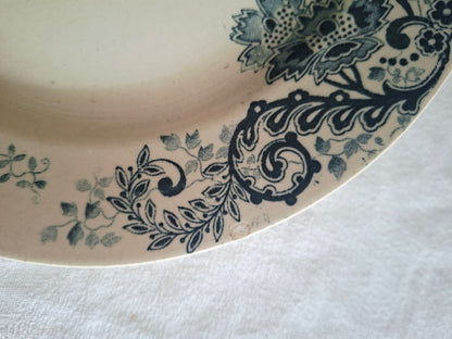 Lot de 6 assiettes plates anciennes – Mix & Match de faïenceries françaises