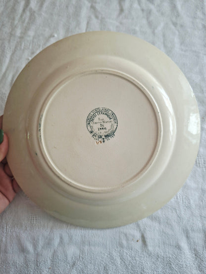 Lot de 6 assiettes plates anciennes – Mix & Match de faïenceries françaises