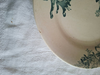 Lot de 6 assiettes plates anciennes – Mix & Match de faïenceries françaises