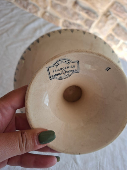 Compotier ancien Sarreguemines & Digoin – Modèle "Alger"