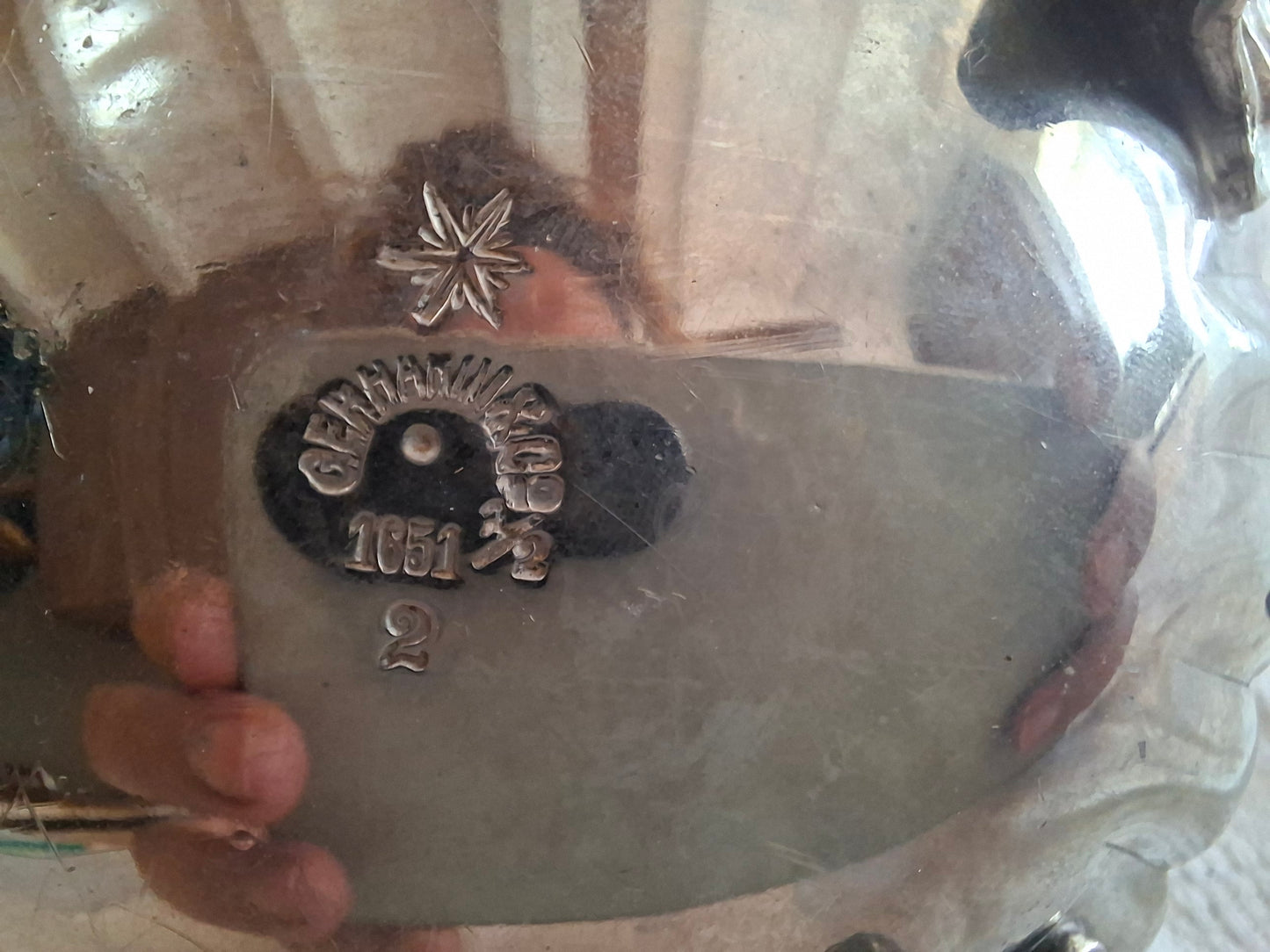 Sucrier et pot à lait en métal argenté Gerhardi & Co