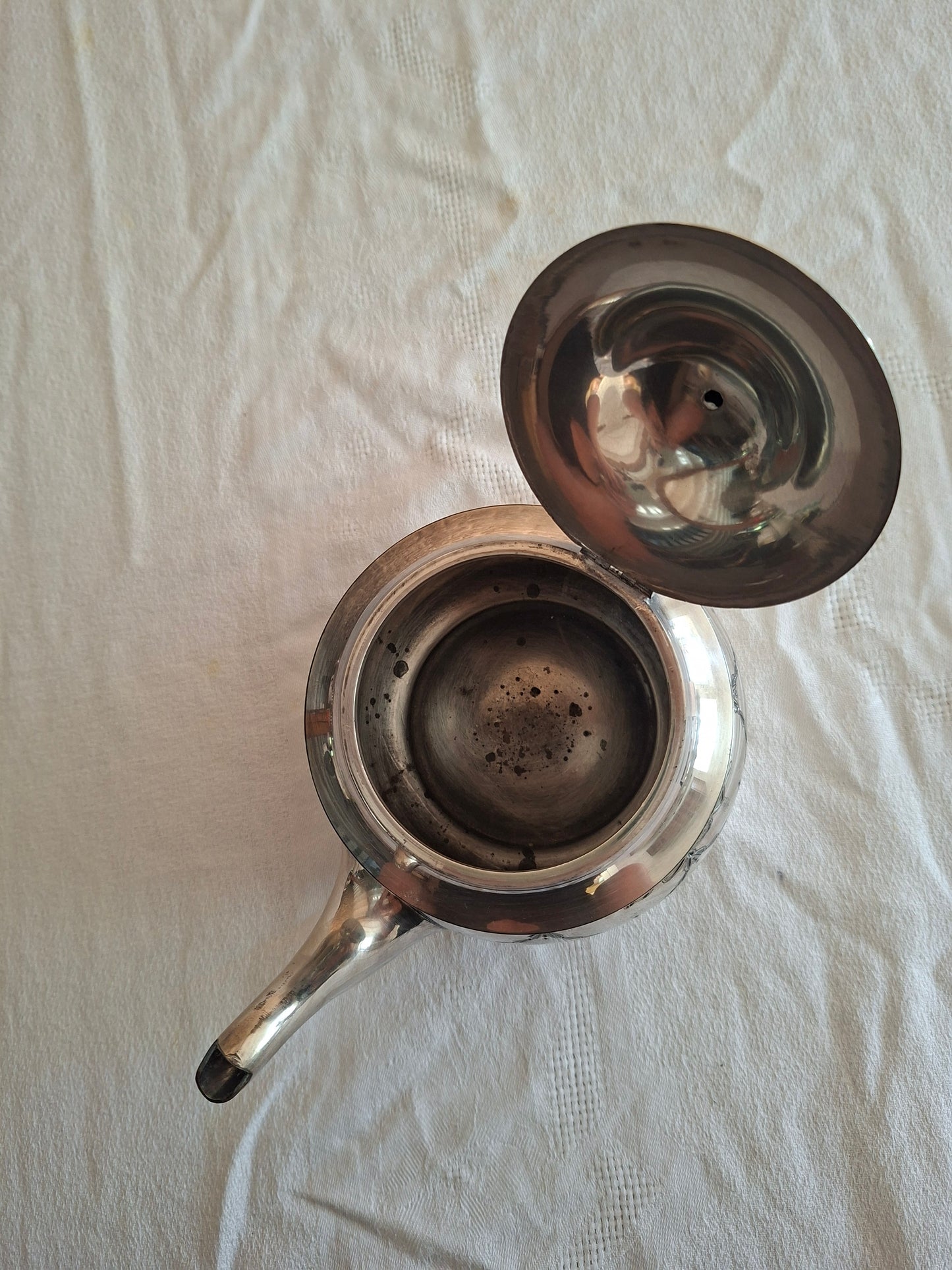 Théière ancienne en métal argenté MH & Co Martinoid