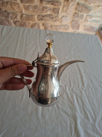 Cafetière ancienne en métal argenté Silverplate "R" Italy