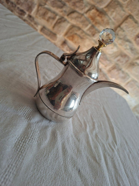 Cafetière ancienne en métal argenté Silverplate "R" Italy