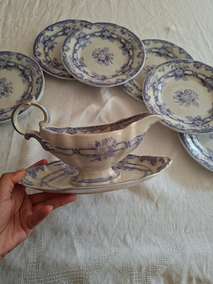 Saucière en faïence de Sarreguemines – Modèle Cérès