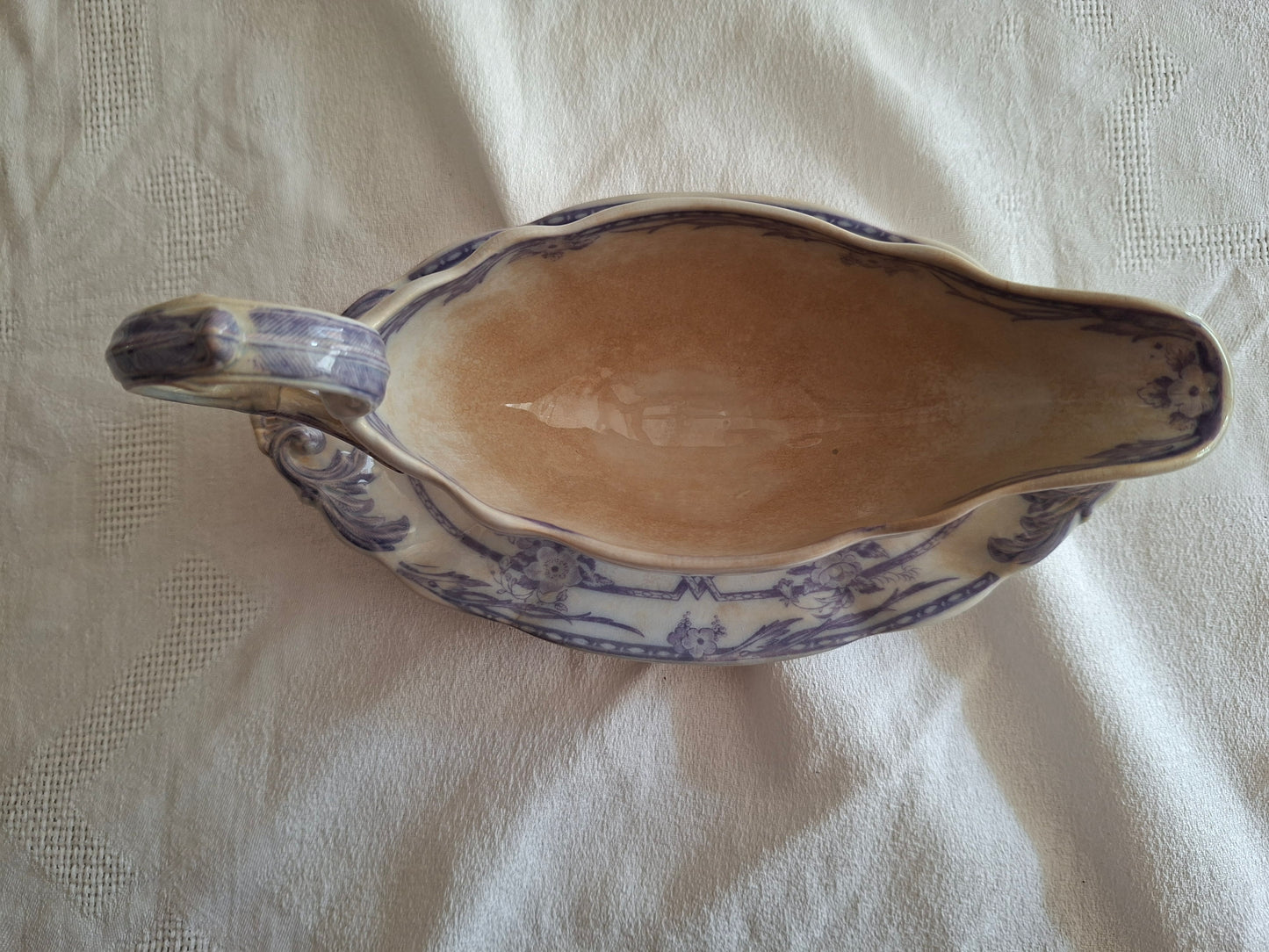 Saucière en faïence de Sarreguemines – Modèle Cérès
