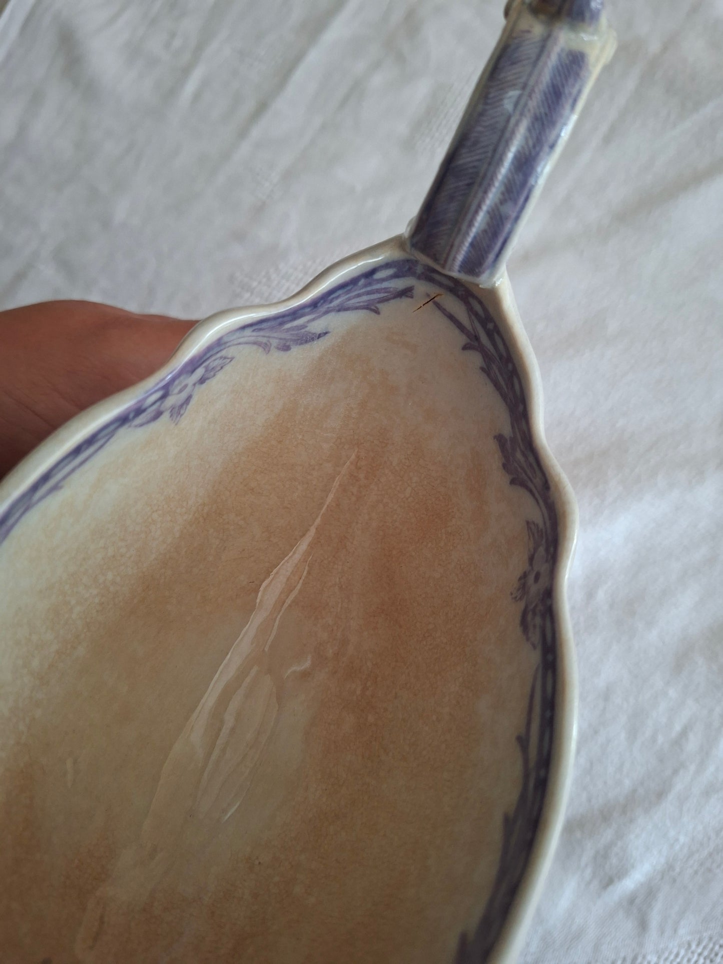Saucière en faïence de Sarreguemines – Modèle Cérès