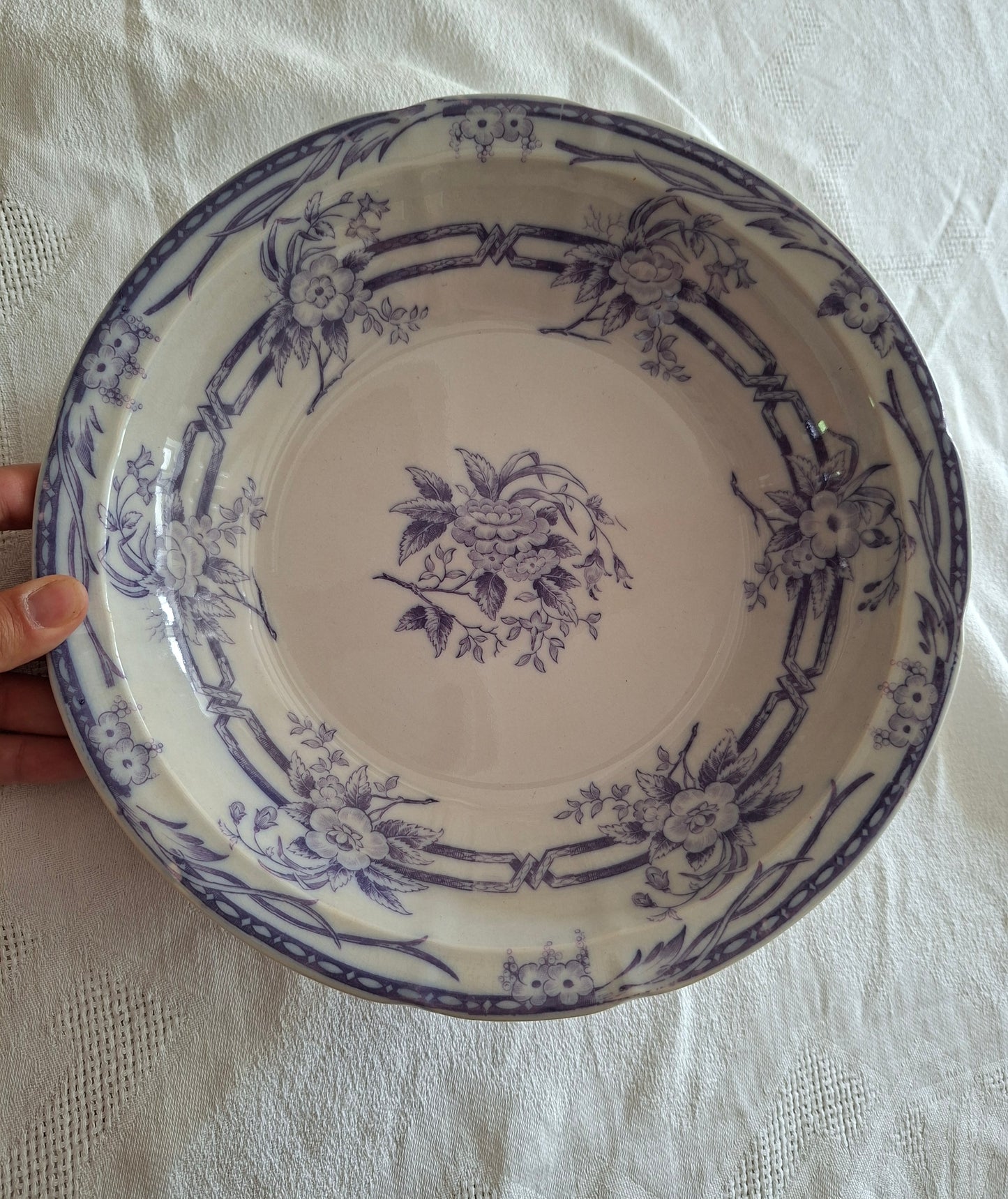 Plat creux n°1 en faïence de Sarreguemines – Modèle Cérès