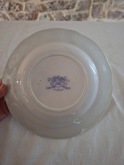Plat semi-creux en faïence de Sarreguemines – Modèle Cérès