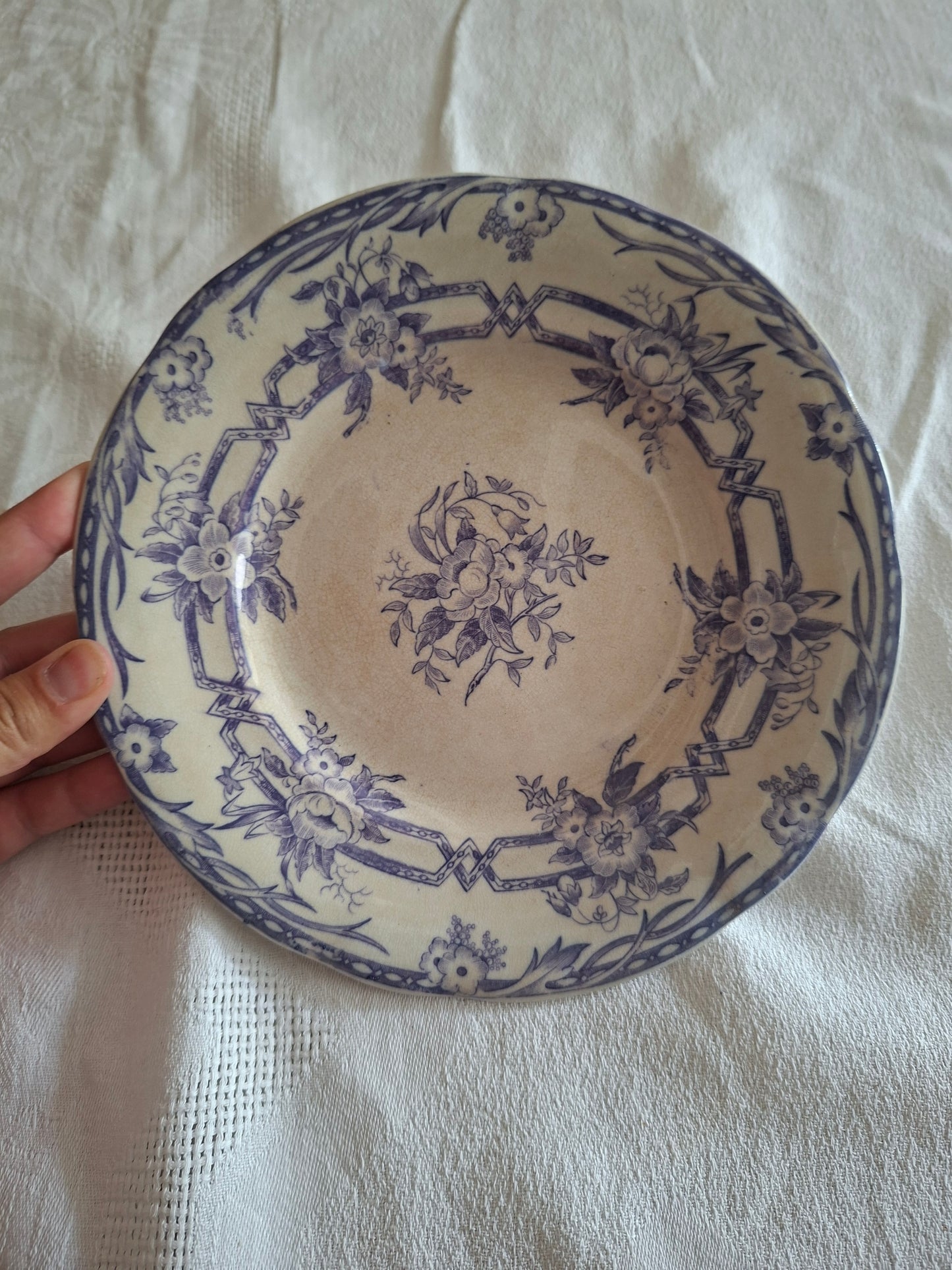 Assiette n°1 en faïence de Sarreguemines – Modèle Cérès