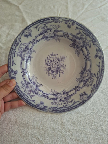 Lot de 6 assiettes creuses en faïence de Sarreguemines – Modèle Cérès