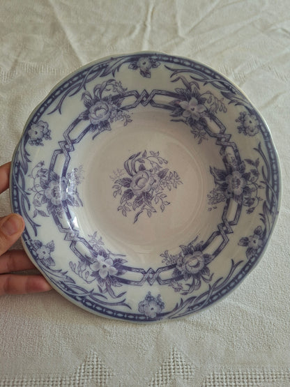 Lot de 6 assiettes creuses en faïence de Sarreguemines – Modèle Cérès