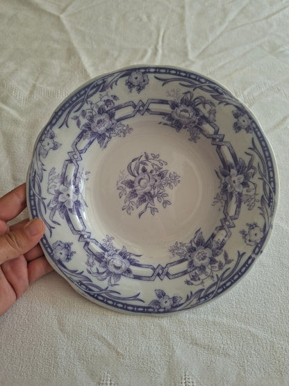 Lot de 6 assiettes creuses en faïence de Sarreguemines – Modèle Cérès