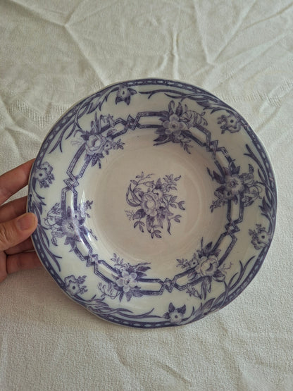 Lot de 6 assiettes creuses n°2 en faïence de Sarreguemines – Modèle Cérès