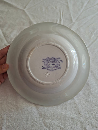 Lot de 6 assiettes creuses n°2 en faïence de Sarreguemines – Modèle Cérès
