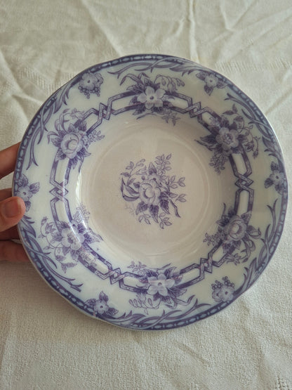Lot de 6 assiettes creuses n°2 en faïence de Sarreguemines – Modèle Cérès