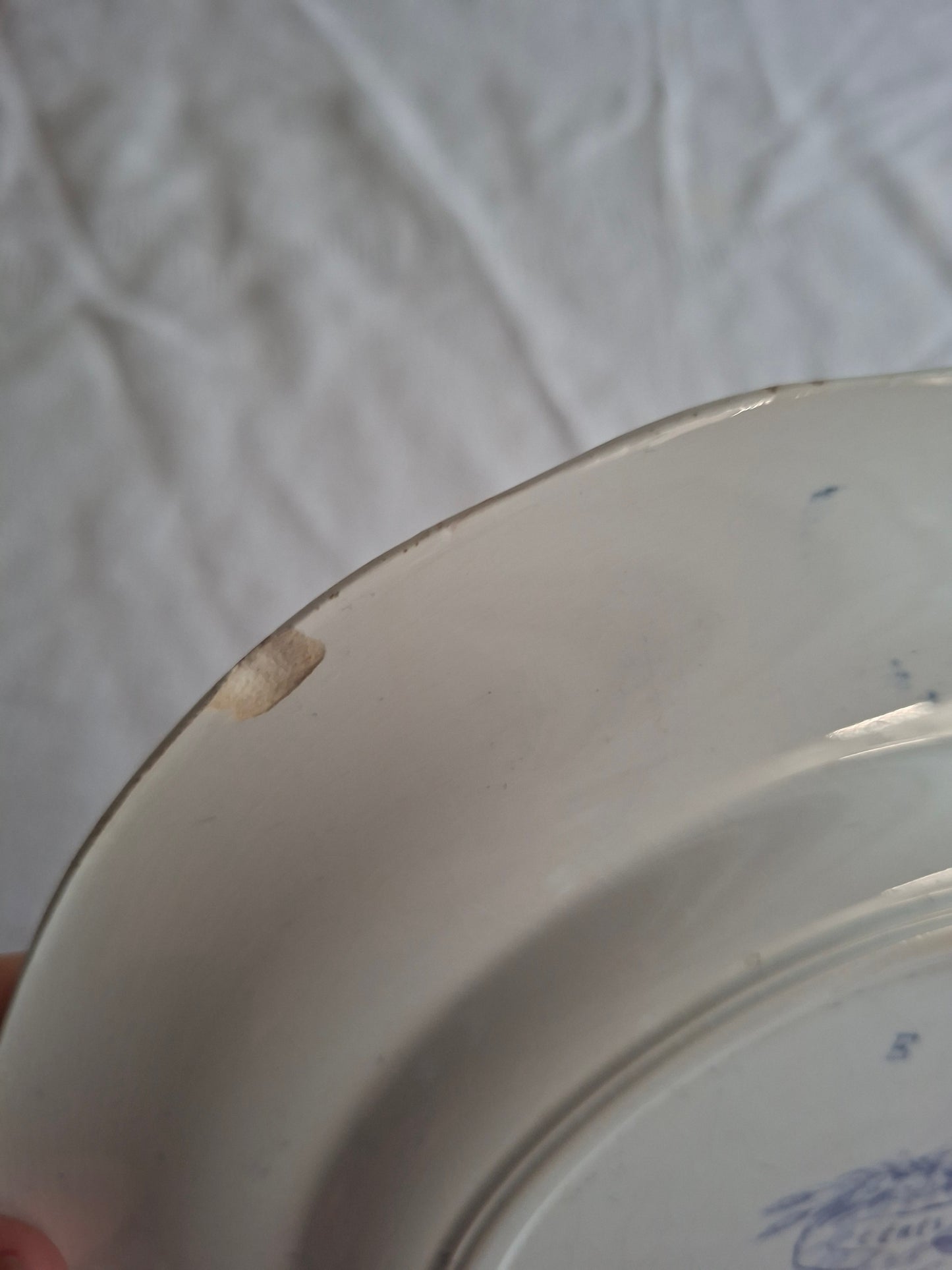 Lot de 6 assiettes à dessert en faïence de Sarreguemines – Modèle Cérès
